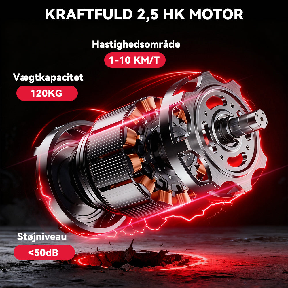 Løbebånd C1, Hastighed 1-10 km/t, 5% Manuel Hældning