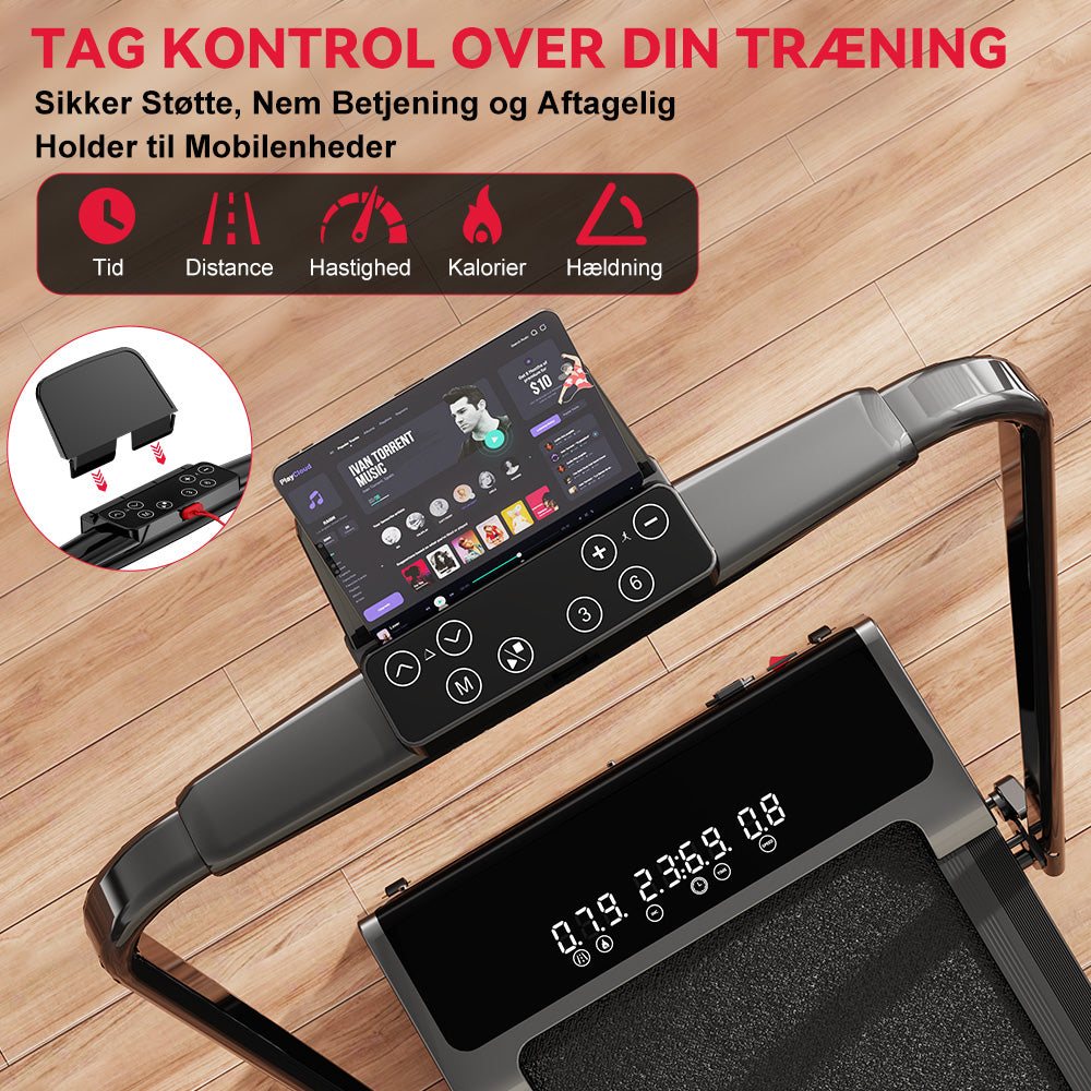 Foldbare Løbebånd Y3 med Børsteløs Motor, 12% Automatisk Hældning