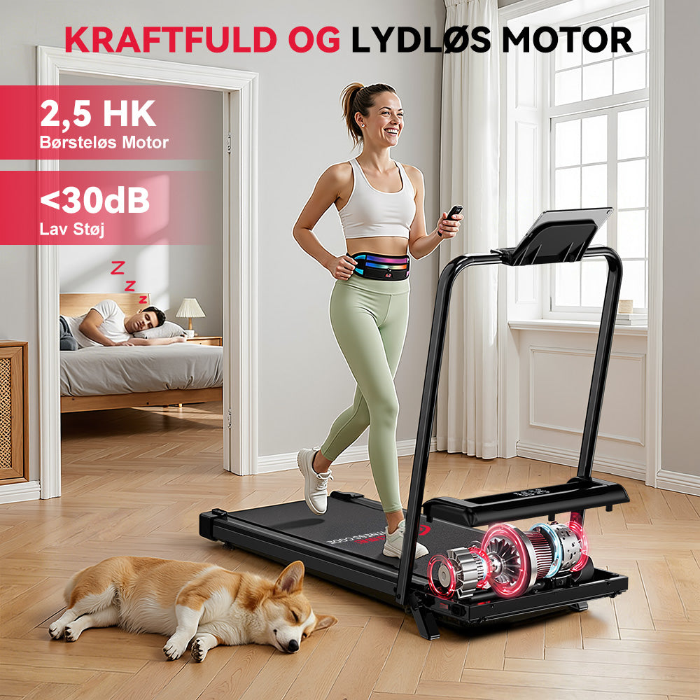 Løbebånd Z3 med Børsteløs Motor, Hastighed 1-6 km/t, 5% Manuel Hældning