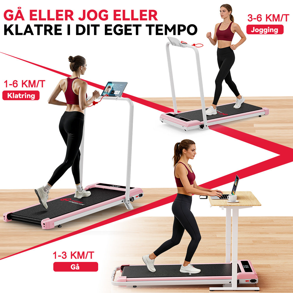 Løbebånd Z3 med Børsteløs Motor, Hastighed 1-6 km/t, 5% Manuel Hældning