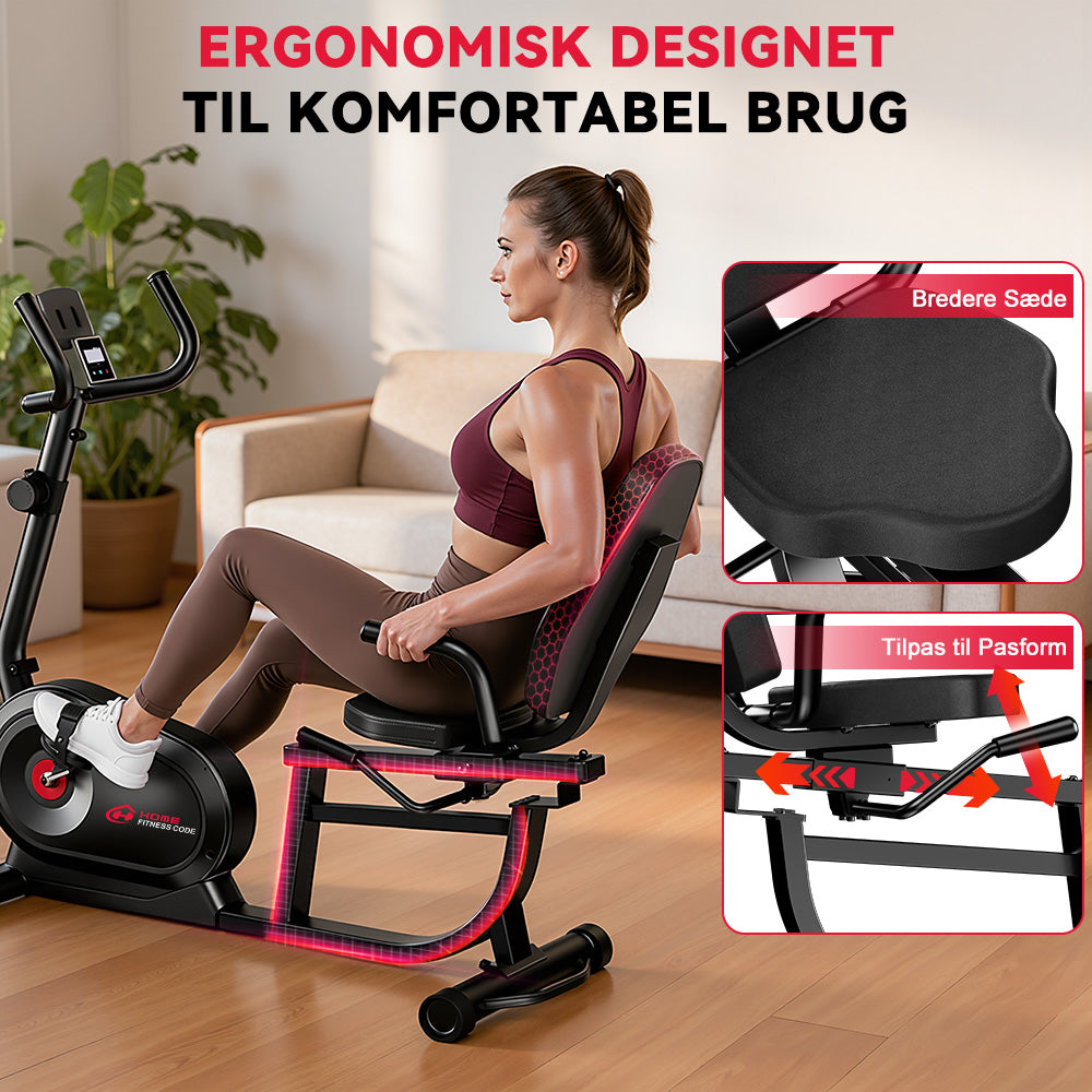 Liggende Motionscykel X1, 16 Modstandsniveauer