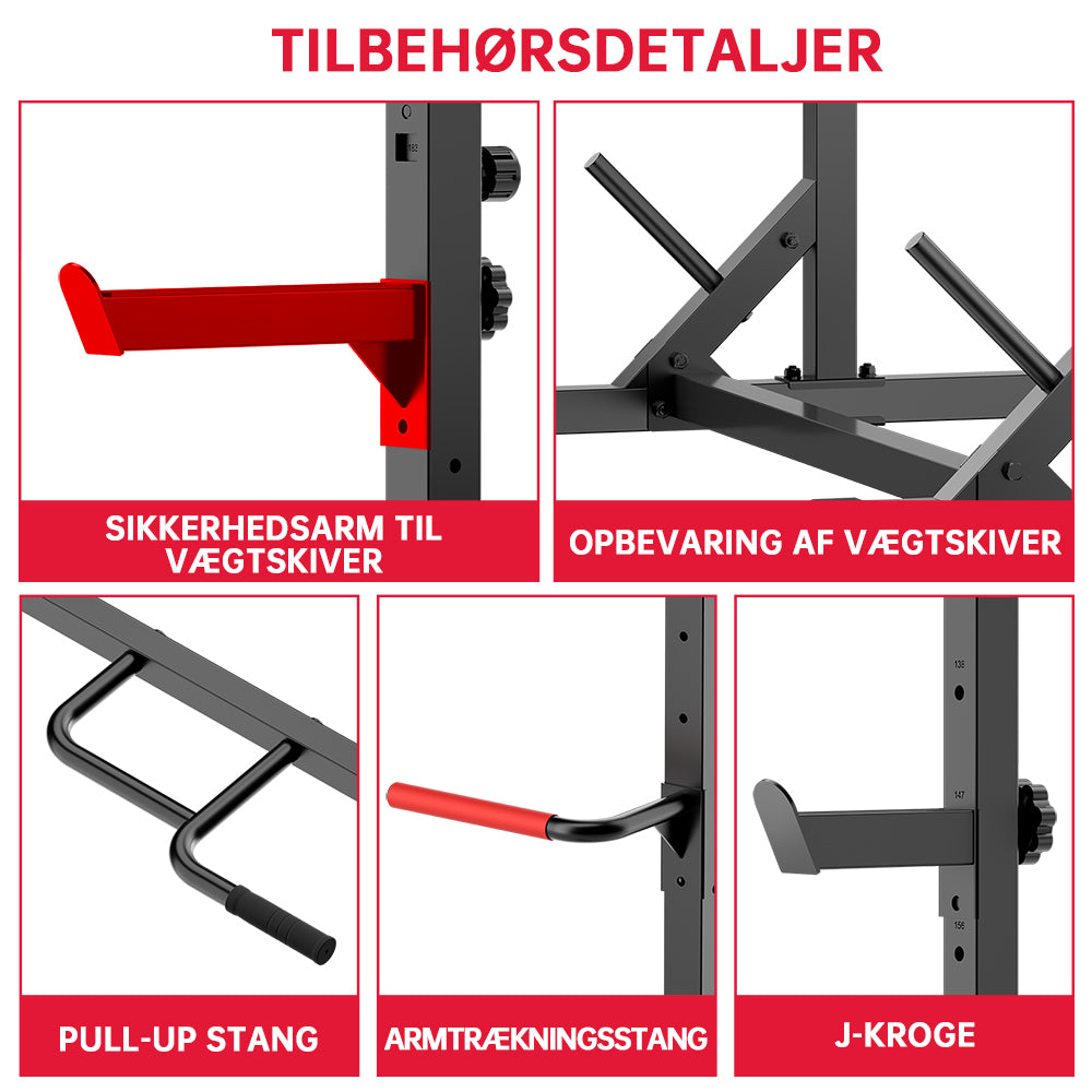 Squat Half-Rack med Pull-Up-Stang