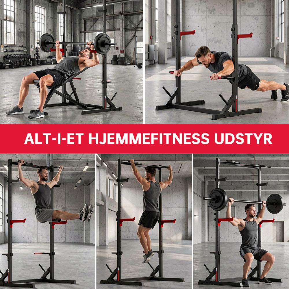 Squat Half-Rack med Pull-Up-Stang