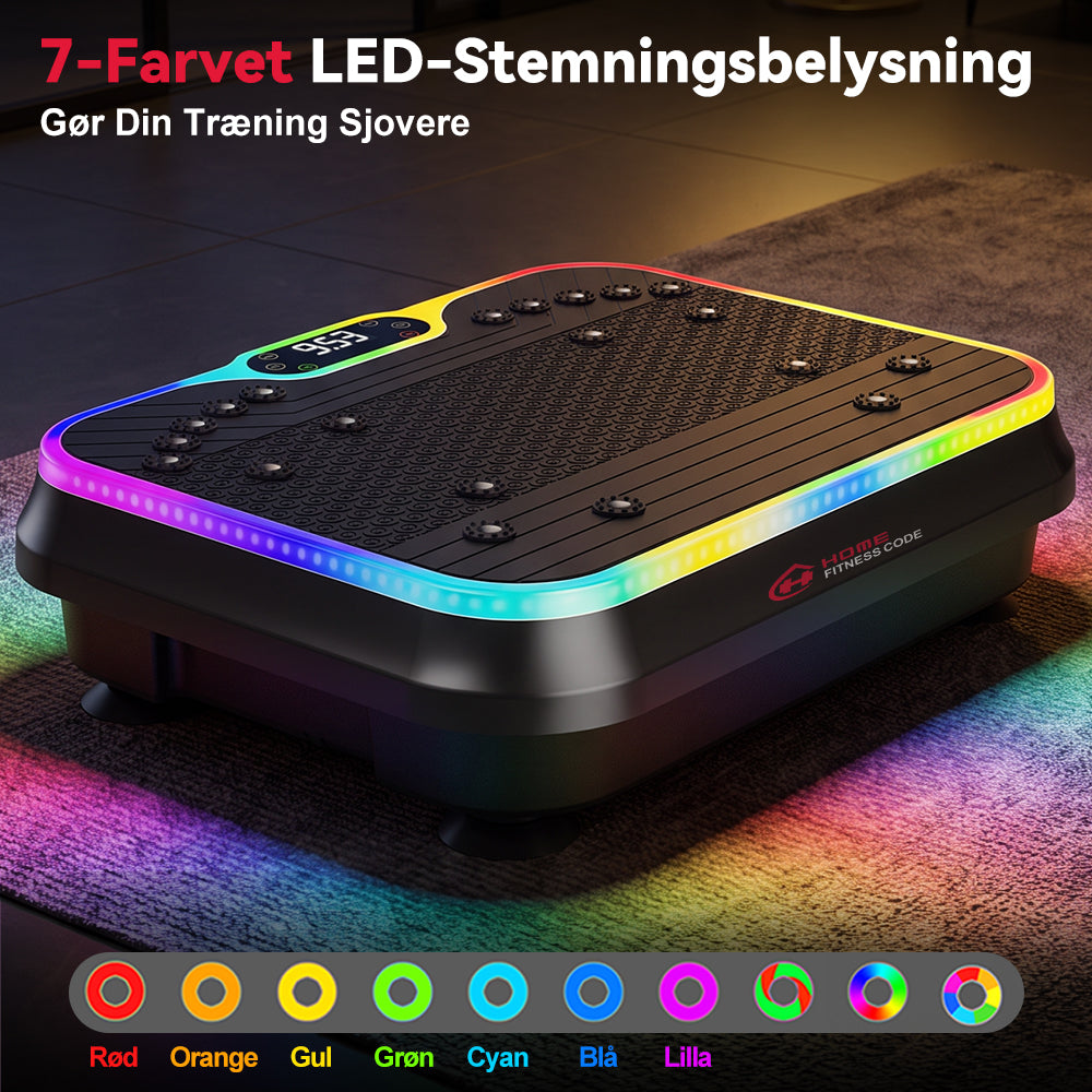Fitness Vibrationsplade F1, 250 Intensitetsniveauer
