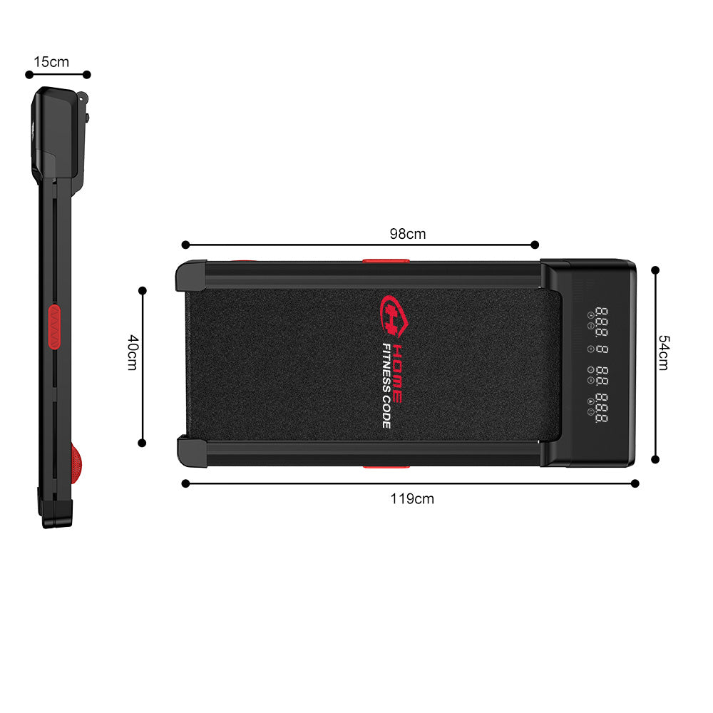 Løbebånd Y1 med 0-12 % Automatisk Hældning, Hastighed 1-10 km/t