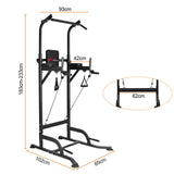 Power Tower Dip Station Pull Up Bar