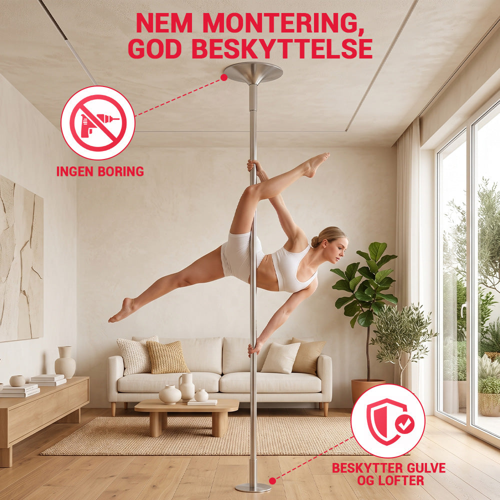 Højdejusterbar Fitness-Dansestang