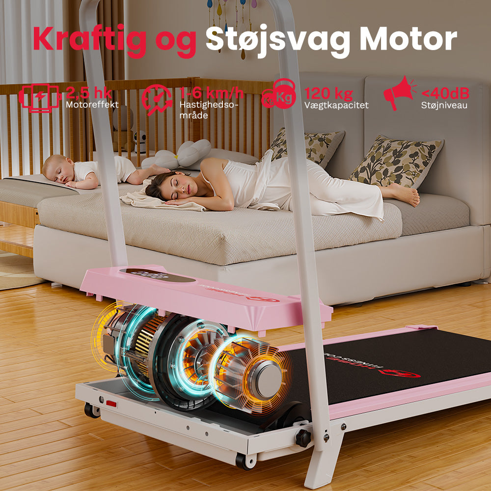 Løbebånd T7, Hastighed 1-6 km/t, 5% Manuel Hældning