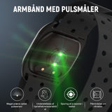 Armbånd med Pulsmåler, Bluetooth 5.0/ANT+, IP67 Vandtæt