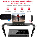 Foldbare Løbebånd Q2 Pro med 5% Manuel Hældning, hastighed 1–10 km/t (Ny Version)