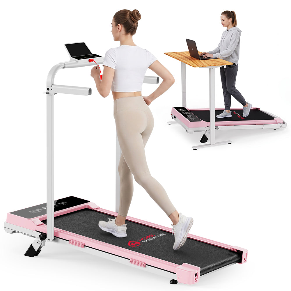 Foldbare Løbebånd Q2 Pro med 5% Manuel Hældning, hastighed 1–10 km/t (Ny Version)