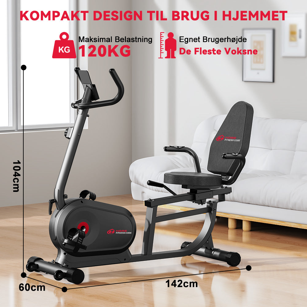 Liggende Motionscykel X1, 16 Modstandsniveauer