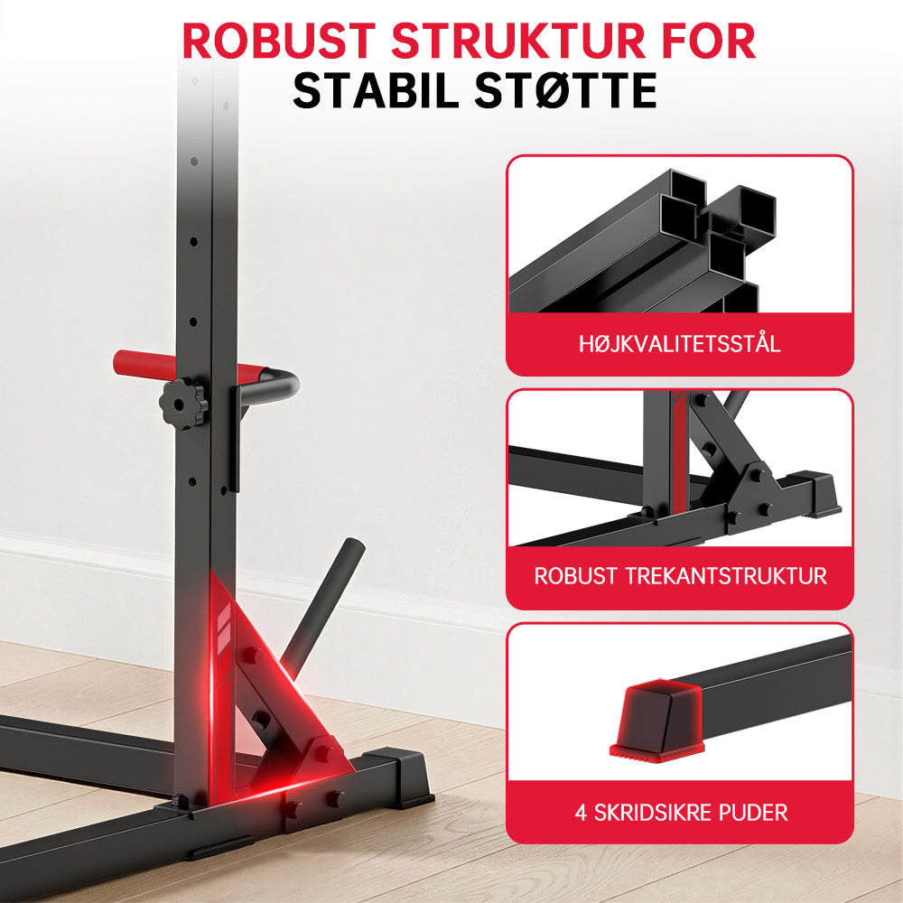 Squat Half-Rack med Pull-Up-Stang