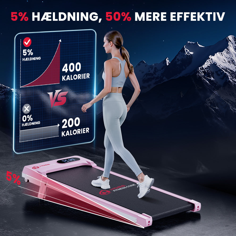 Løbebånd T7, Hastighed 1-6 km/t, 5% Manuel Hældning