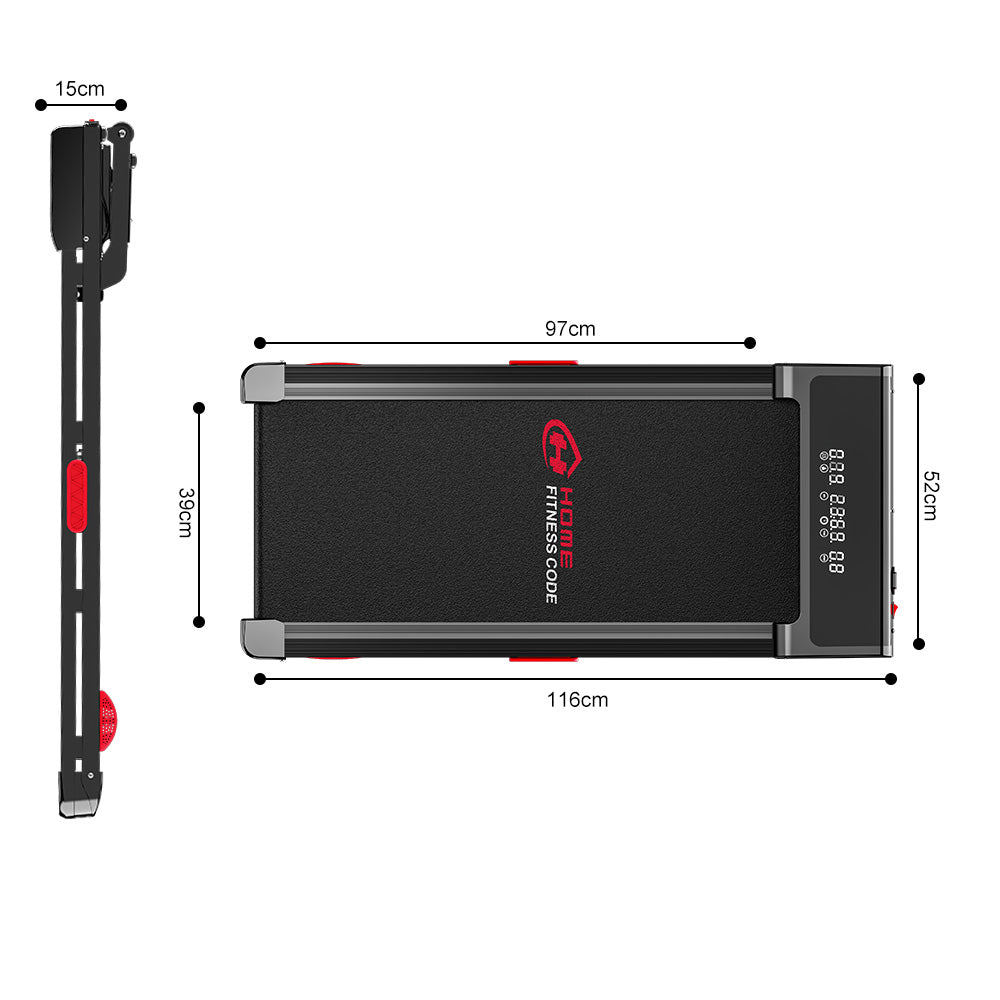 Løbebånd Y3 med Børsteløs Motor, 12% Automatisk Hældning