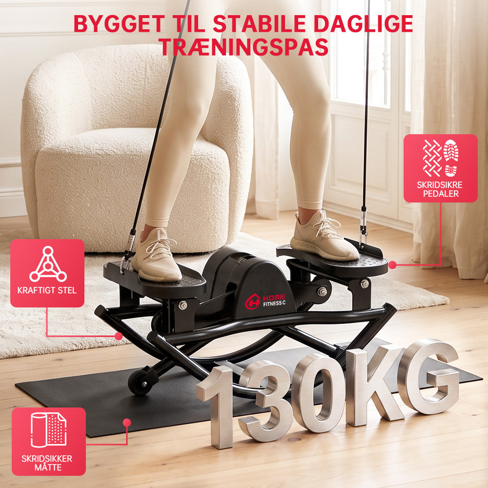 U-Formede Stepmaskiner med Modstandsbånd og Skridsikker Måtte