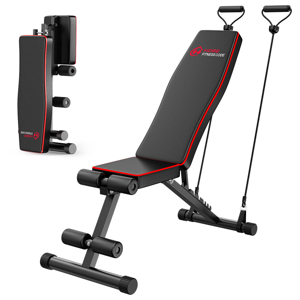 Sammenklappelig Træningsbænk B1, Justerbart Ryglæn
